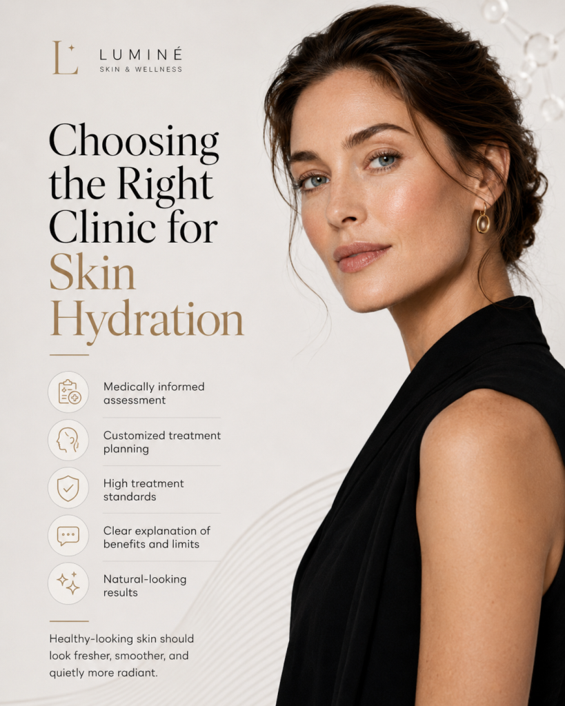 Choosing the right clinic for skin hydration